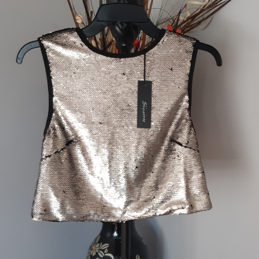 Shinestar sequins top